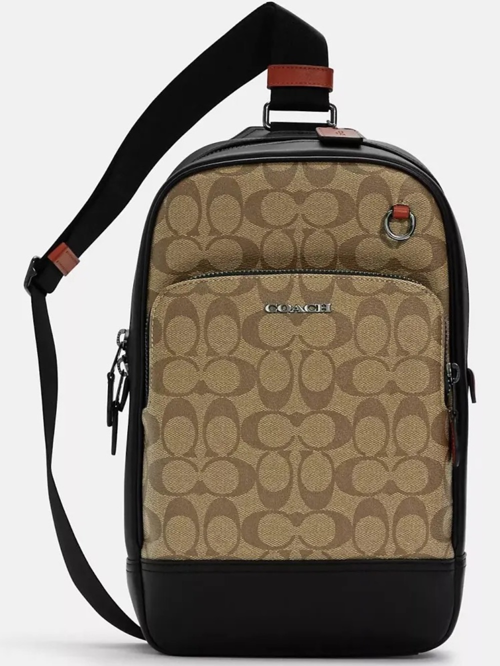 Coach Men's Graham Colorblock Signature Canvas Bag